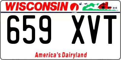 WI license plate 659XVT