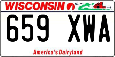 WI license plate 659XWA