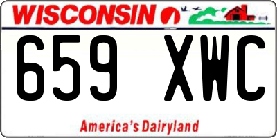 WI license plate 659XWC