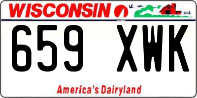 WI license plate 659XWK