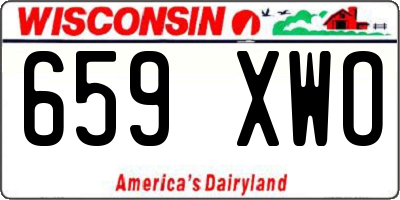 WI license plate 659XWO