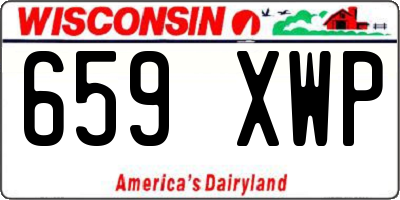 WI license plate 659XWP