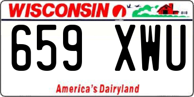 WI license plate 659XWU
