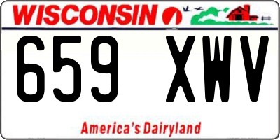 WI license plate 659XWV