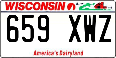 WI license plate 659XWZ
