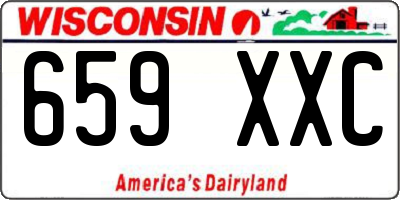 WI license plate 659XXC