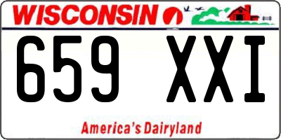 WI license plate 659XXI