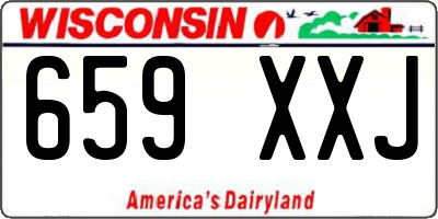WI license plate 659XXJ
