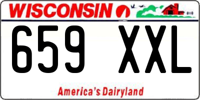 WI license plate 659XXL