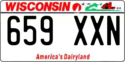 WI license plate 659XXN