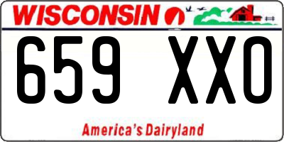 WI license plate 659XXO