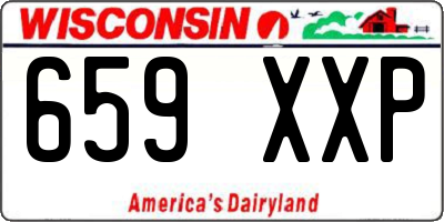 WI license plate 659XXP