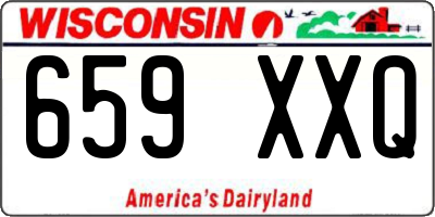 WI license plate 659XXQ