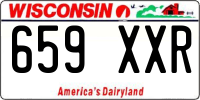 WI license plate 659XXR
