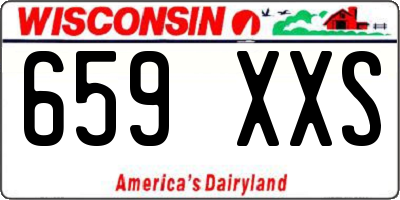 WI license plate 659XXS