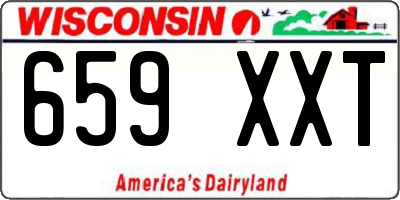 WI license plate 659XXT