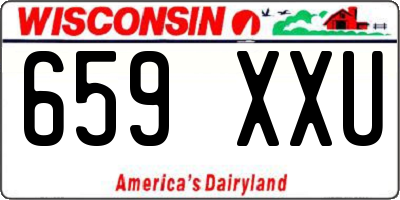 WI license plate 659XXU