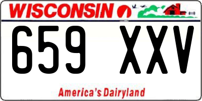 WI license plate 659XXV