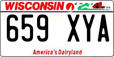 WI license plate 659XYA