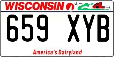 WI license plate 659XYB