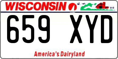 WI license plate 659XYD
