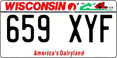 WI license plate 659XYF