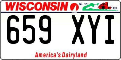 WI license plate 659XYI