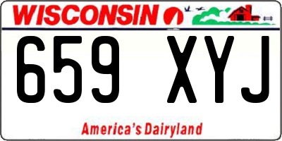 WI license plate 659XYJ