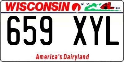WI license plate 659XYL