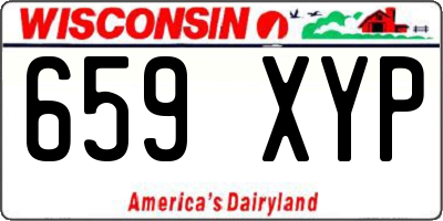 WI license plate 659XYP
