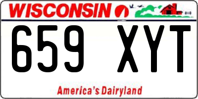 WI license plate 659XYT