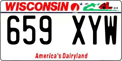 WI license plate 659XYW