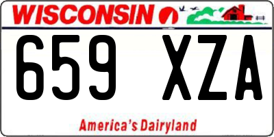 WI license plate 659XZA