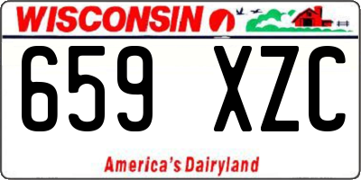 WI license plate 659XZC