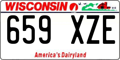 WI license plate 659XZE