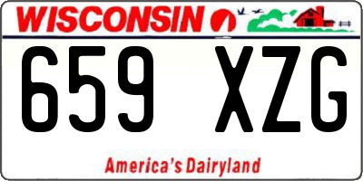 WI license plate 659XZG