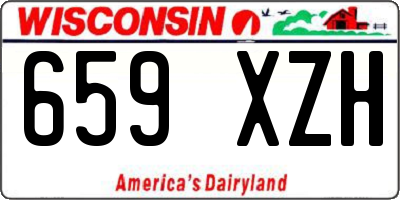 WI license plate 659XZH