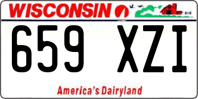 WI license plate 659XZI