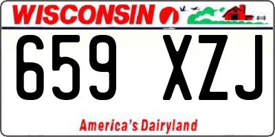 WI license plate 659XZJ