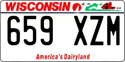 WI license plate 659XZM