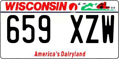 WI license plate 659XZW