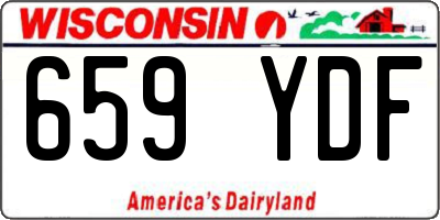 WI license plate 659YDF