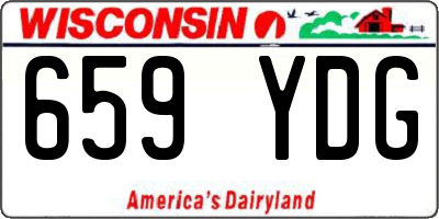 WI license plate 659YDG