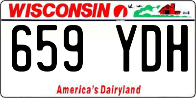 WI license plate 659YDH