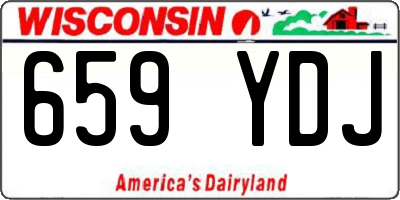 WI license plate 659YDJ