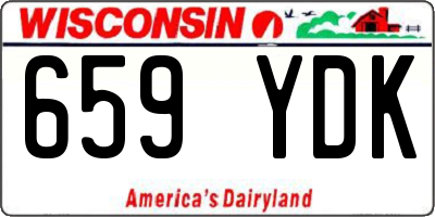 WI license plate 659YDK