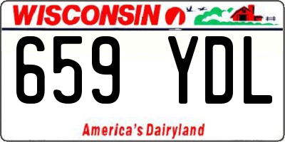 WI license plate 659YDL