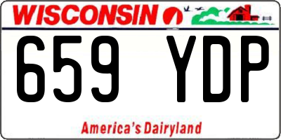 WI license plate 659YDP