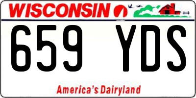 WI license plate 659YDS