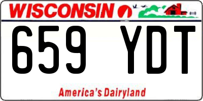 WI license plate 659YDT